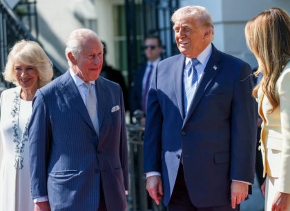 Karel III. přijel do Spojených států na státní návštěvu