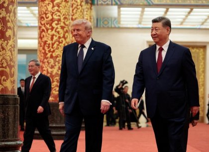 Trump a Si se účastní státní večeře v Číně