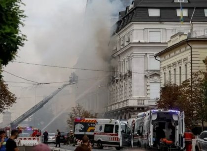 Ruský dron zasáhl centrálu tajné služby SBU v Kyjevě