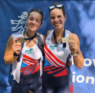 Flamíková se Šantrůčkovou získaly na ME stříbro, zdroj: České veslování / Czech Rowing